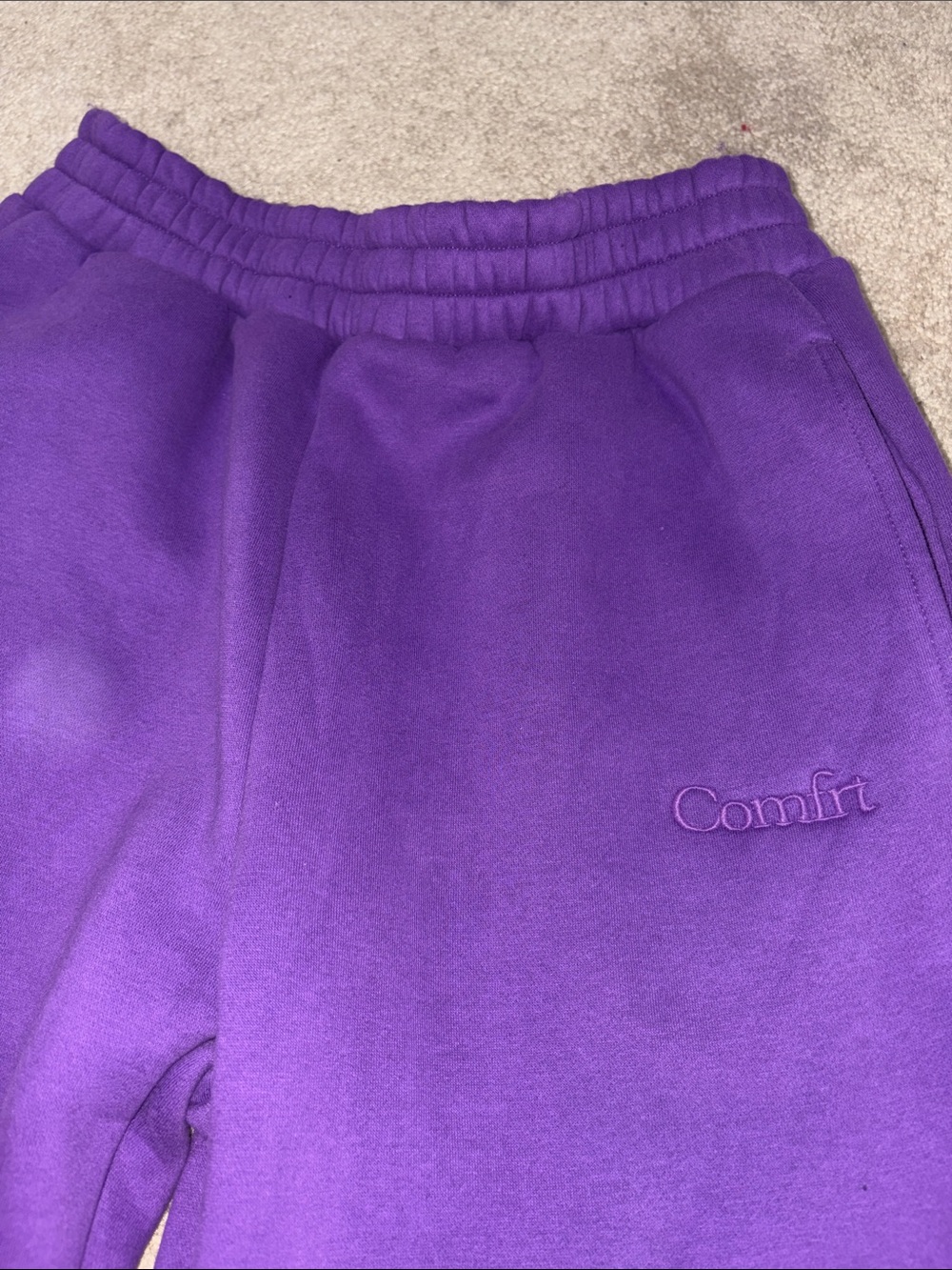 NWT Comfort Purple Fleece Sweatpants for Women